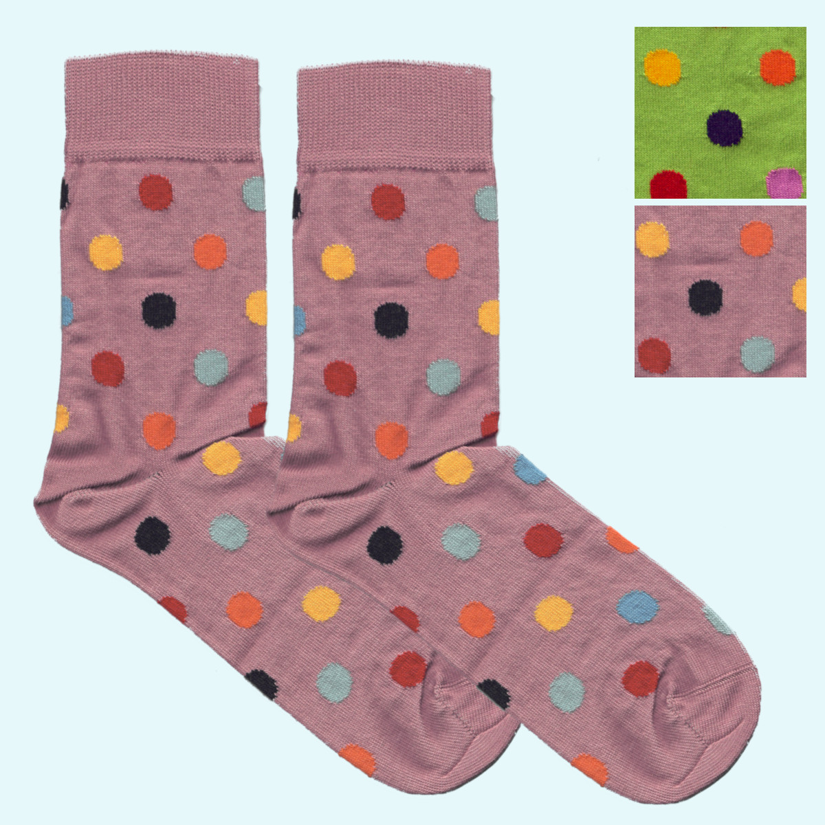 Super süße 🧦 Socken im farbenfrohem Punkte Design aus feiner BIO Baumwolle