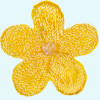 Blume: 22mm gelb Perle