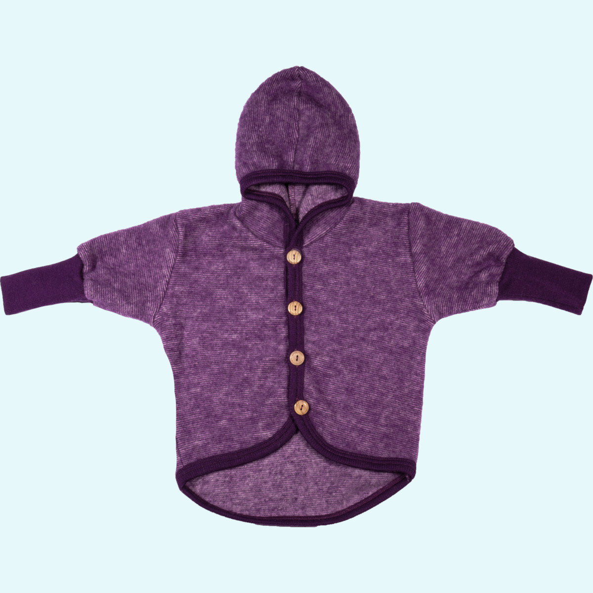 SALE - Cosilana Baby & Kinder Jacke aus merino Wollfleece SALE - Winter Wollfleece Baby & Kinder Jacke/Jäckchen mitwachsend mit Kapuze von Cosilana aus BIO merino Schurwolle & Baumwolle - ideal für empfindliche Haut GOTS