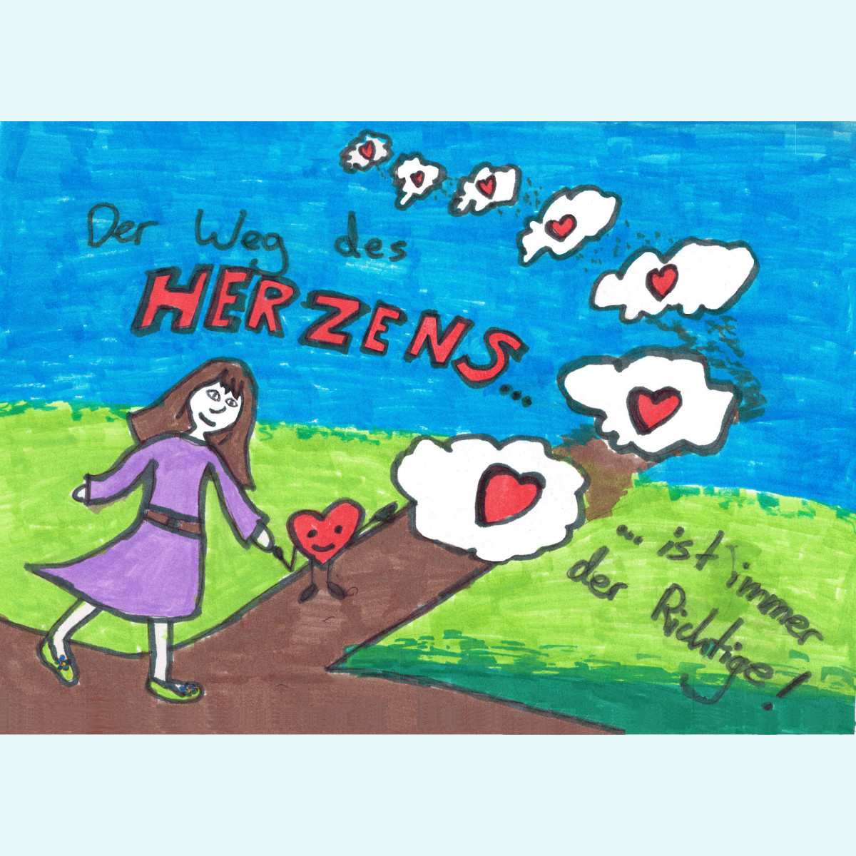 Postkarten mit schönen, tiefgehenden & berührenden Sprüchen & Motiven Wollkids Postkarten mit schönen Sprüchen & Motiven selbst gestaltet durch Kinderhand