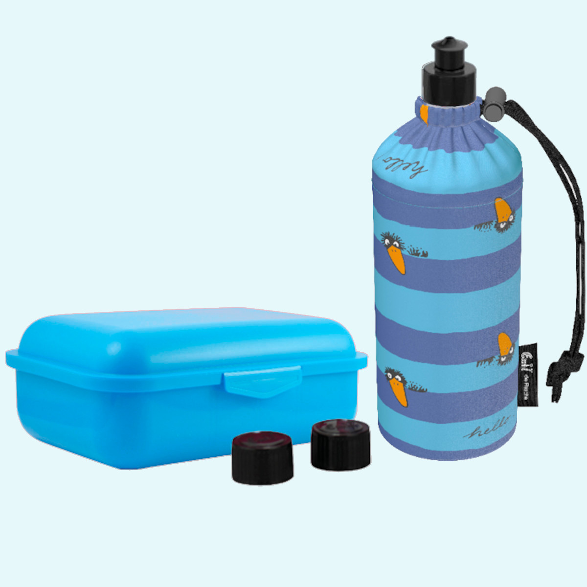 Starter-Set: Emil die Flasche - Flasche, BIO-Brotdose, Trinkcap, Ersatzverschlüsse