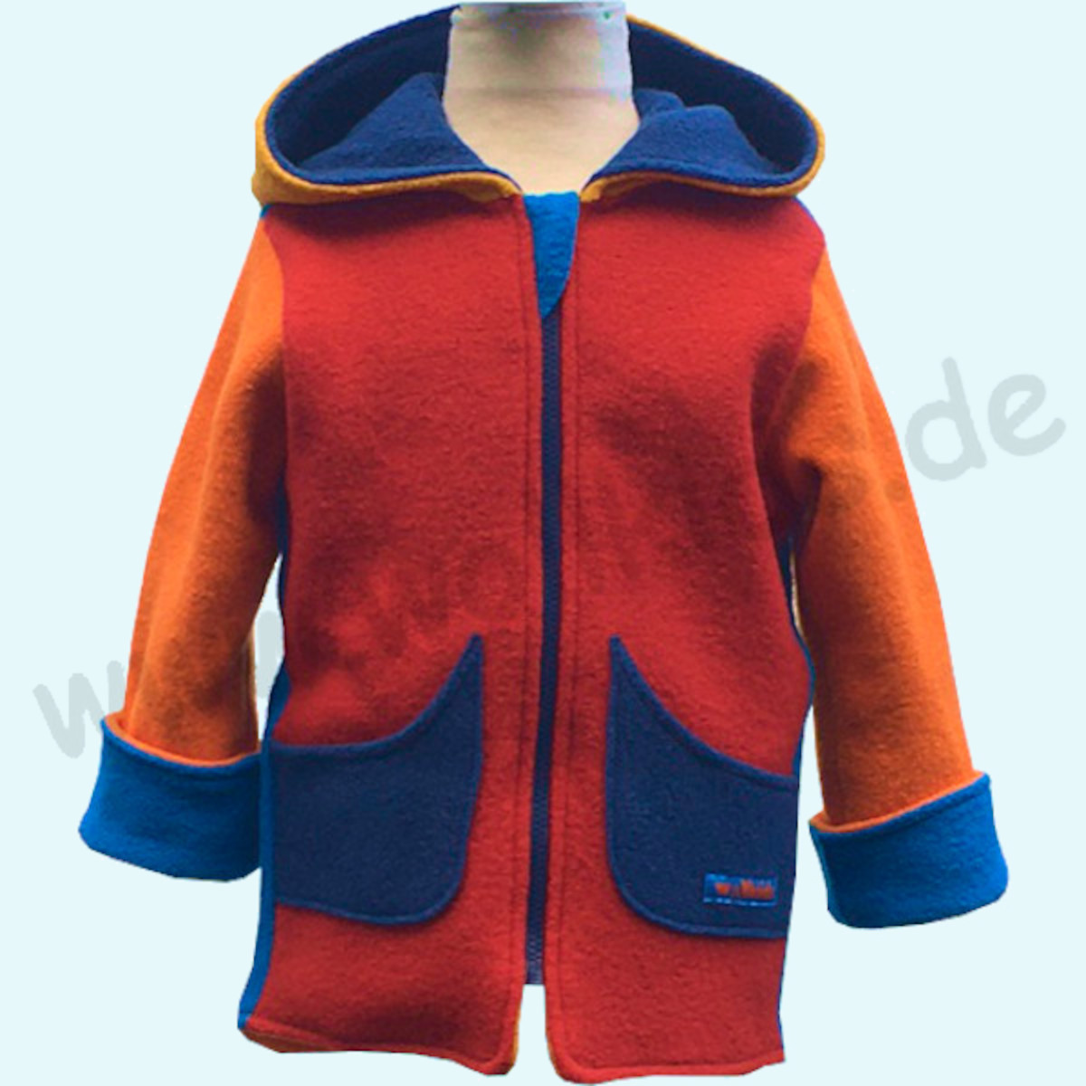 Ein BUNTES LEBEN 🥳 Farbenfrohe Wollwalkjacke - Doubleface - Walk