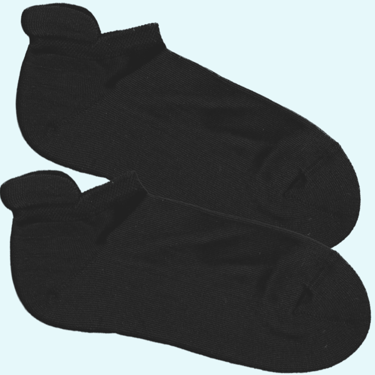Sneaker Socken mit Frotteesohle aus BIO Baumwolle - Grödo schwarz Kuschelige Sneaker Socken mit Frotteesohle für Damen & Herren aus BIO Baumwolle von Grödo -  Farbe schwarz