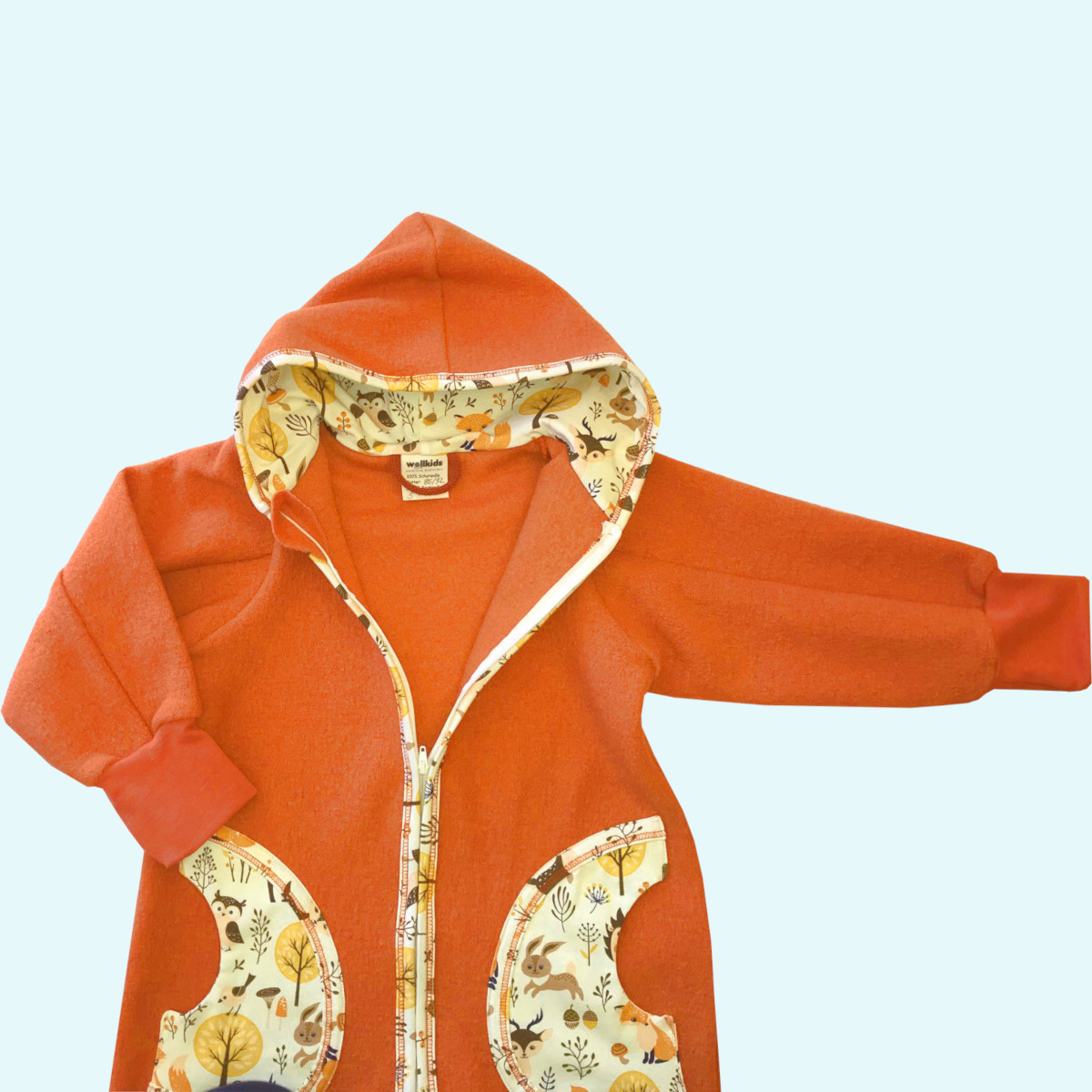 Wollkids Baby & Kinder Winter Walkoverall gefüttert, mitwachsend & mit Reißverschluss