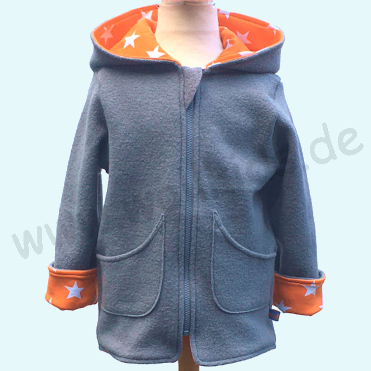 Von Sternen und Sternchen... ☆ Walkjacke mit kuscheligem Baumwollfutter