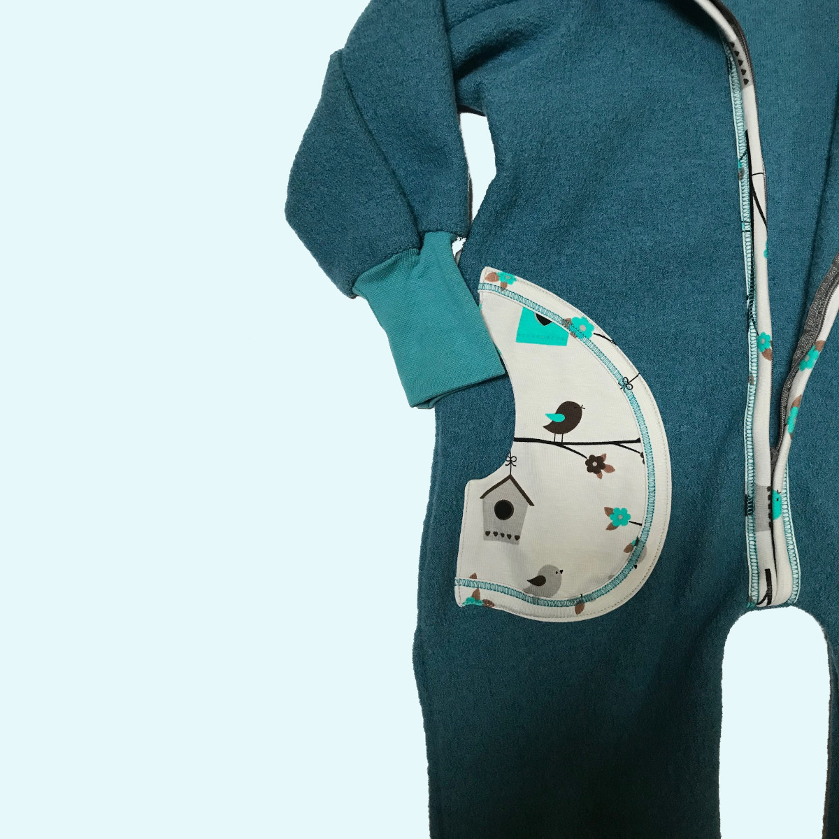 Wollkids Baby & Kinder Winter Walkoverall gefüttert, mitwachsend & mit Reißverschluss