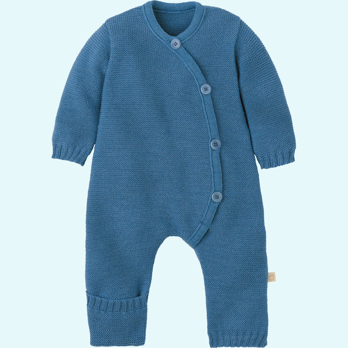 Warmer disana Baby Strick-Overall aus Merinowolle Winter Süßer muckeliger disana Baby indoor Strick-Overall/Wollanzug/Schlafanzug aus BIO merino Schurwolle für Winter Tage & Nächte GOTS