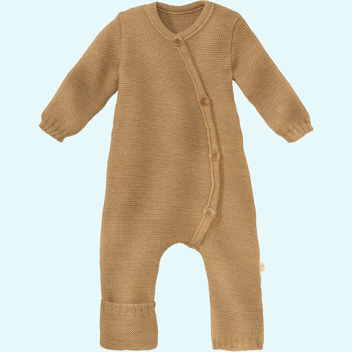 Warmer disana Baby Strick-Overall aus Merinowolle Winter Süßer muckeliger disana Baby indoor Strick-Overall/Wollanzug/Schlafanzug aus BIO merino Schurwolle für Winter Tage & Nächte GOTS