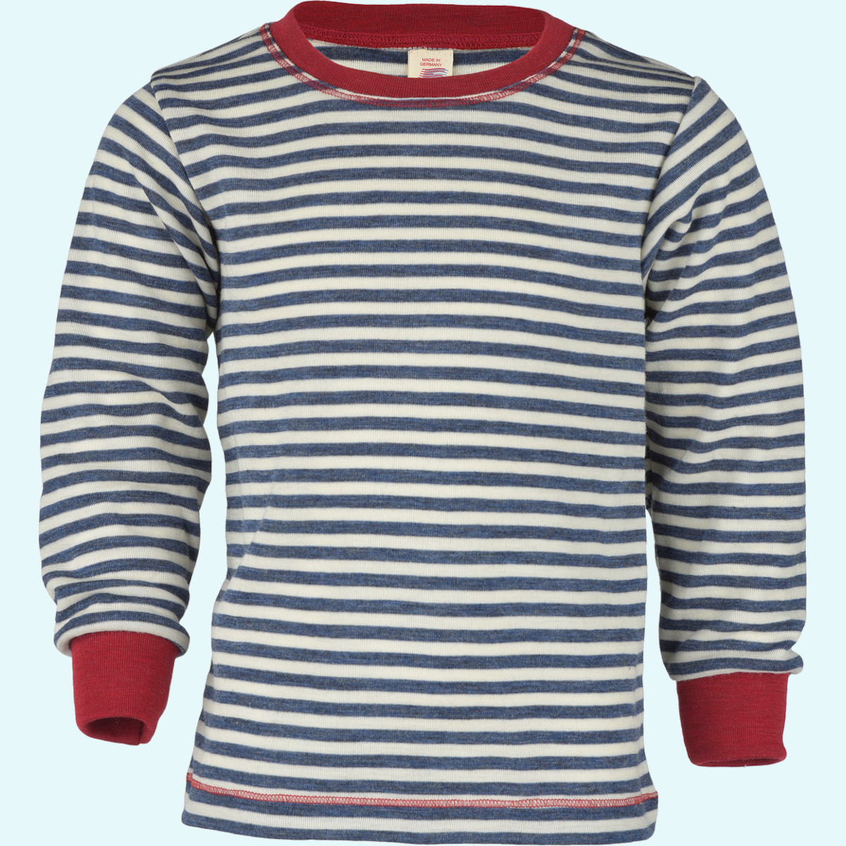Kinder Pulli Schurwolle farbig geringelt IVN BEST