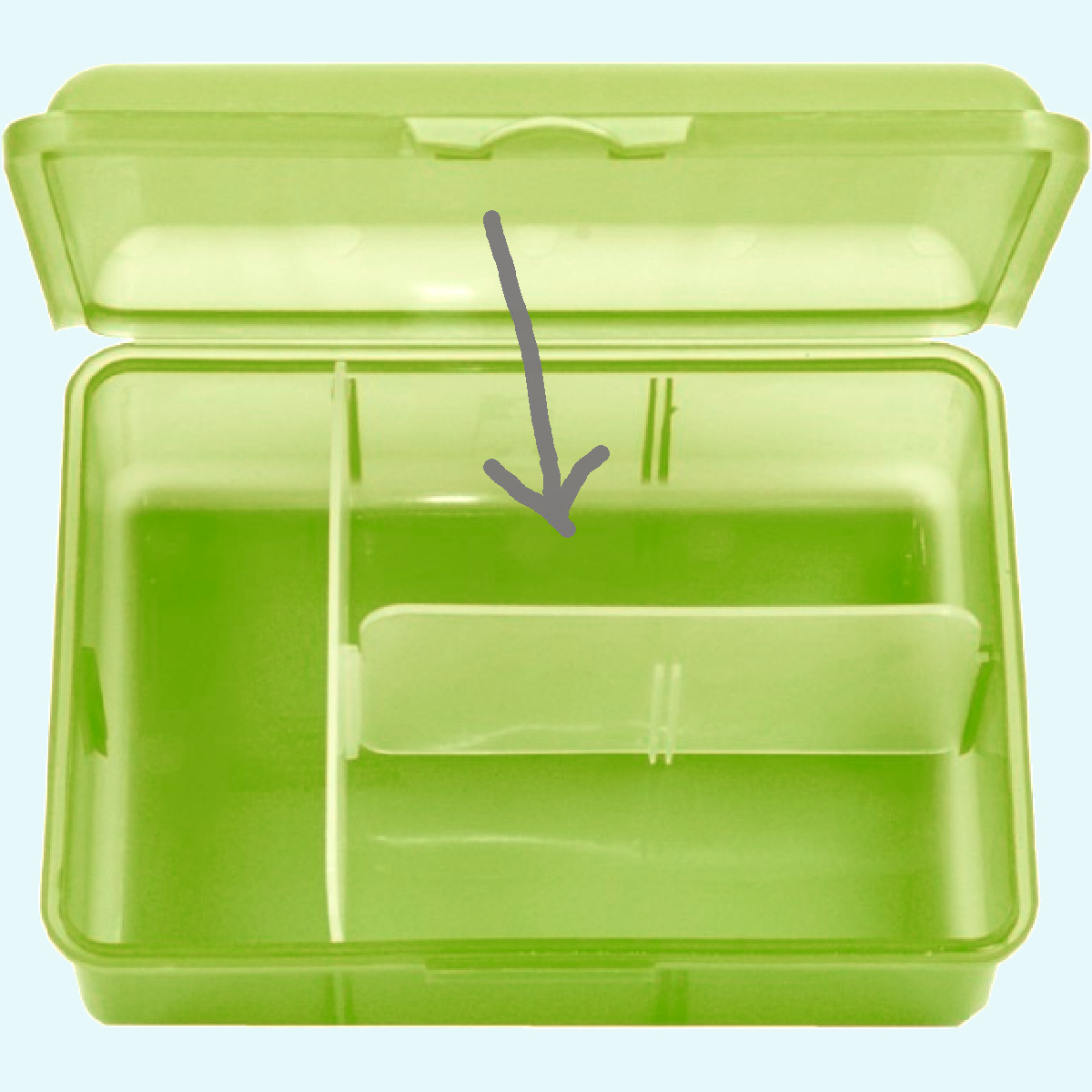 Große emil Kinder Schulbrotdose BPA-free mit 2x Trennsteg Original emil Trennsteg für die Große Kinder Schulbrotdose/Brotbox/Frühstücksdose BPA-free mit 2x Trennsteg