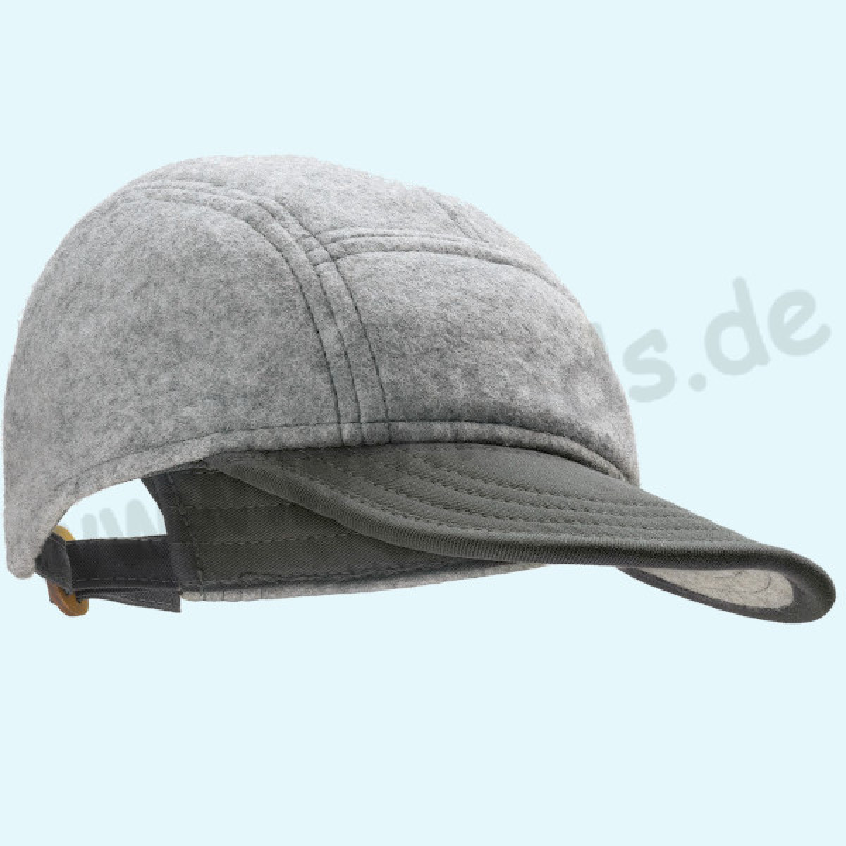 Coole disana Kinder & Erwachsenen Baseball Cappy aus Merinowolle Super coole disana Baseball Cappy grau für Kinder, Damen & Herren aus BIO merino Schurwolle/Baumwolle - KIM