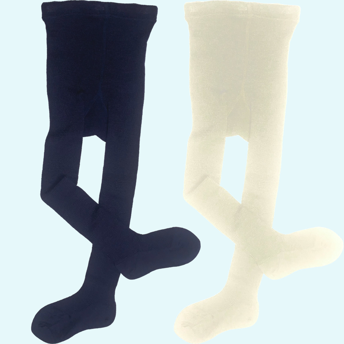 Weiche Strumpfhose aus reiner BIO Schurwolle - ohne Elasthan