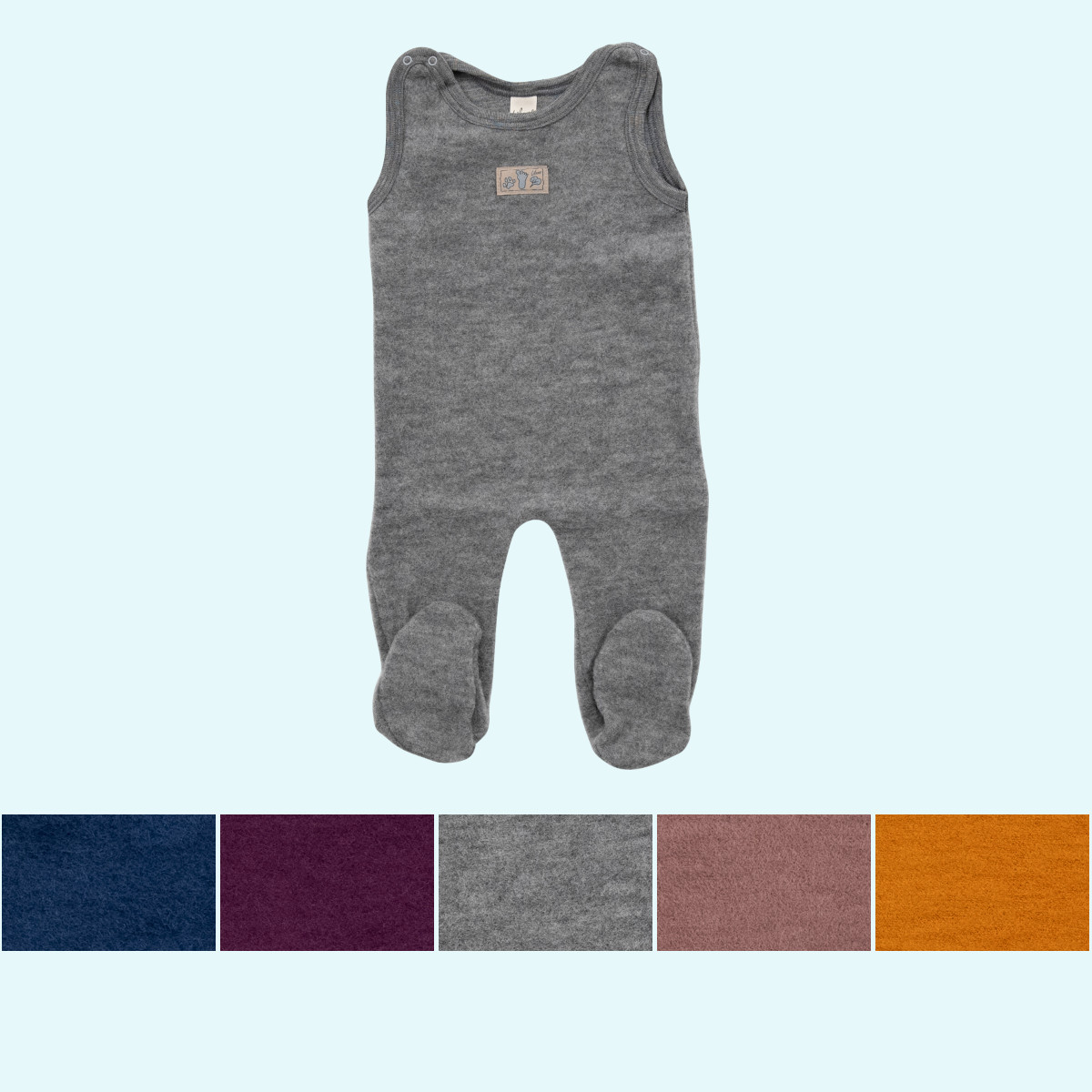 Kuscheliger Lilano Baby Strampler merino Schurwoll-Frottee-Plüsch Dicker, warmer Lilano Baby Strampler aus BIO merino Schurwoll-Frottee-Plüsch