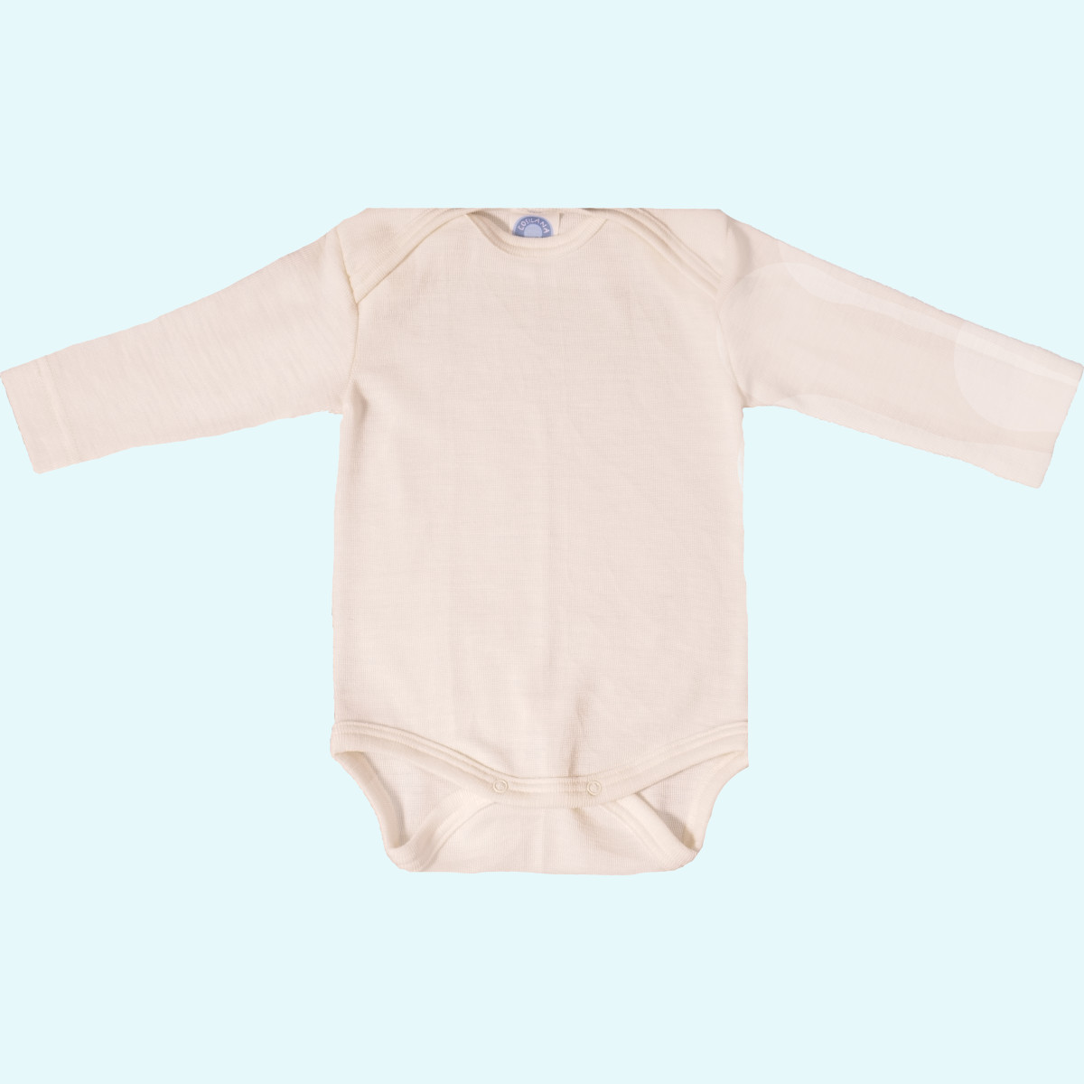 Baby Body Wolle Seide langarm natur GOTS - kleine Glücksmomente