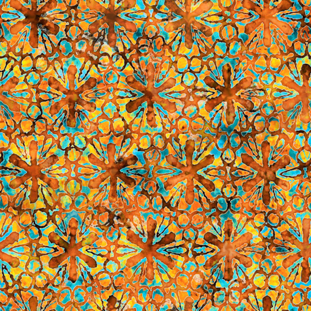 Swafing Tropicalia Patchwork - Baumwolle - tolle Qualität - wunderschön Blumen terra
