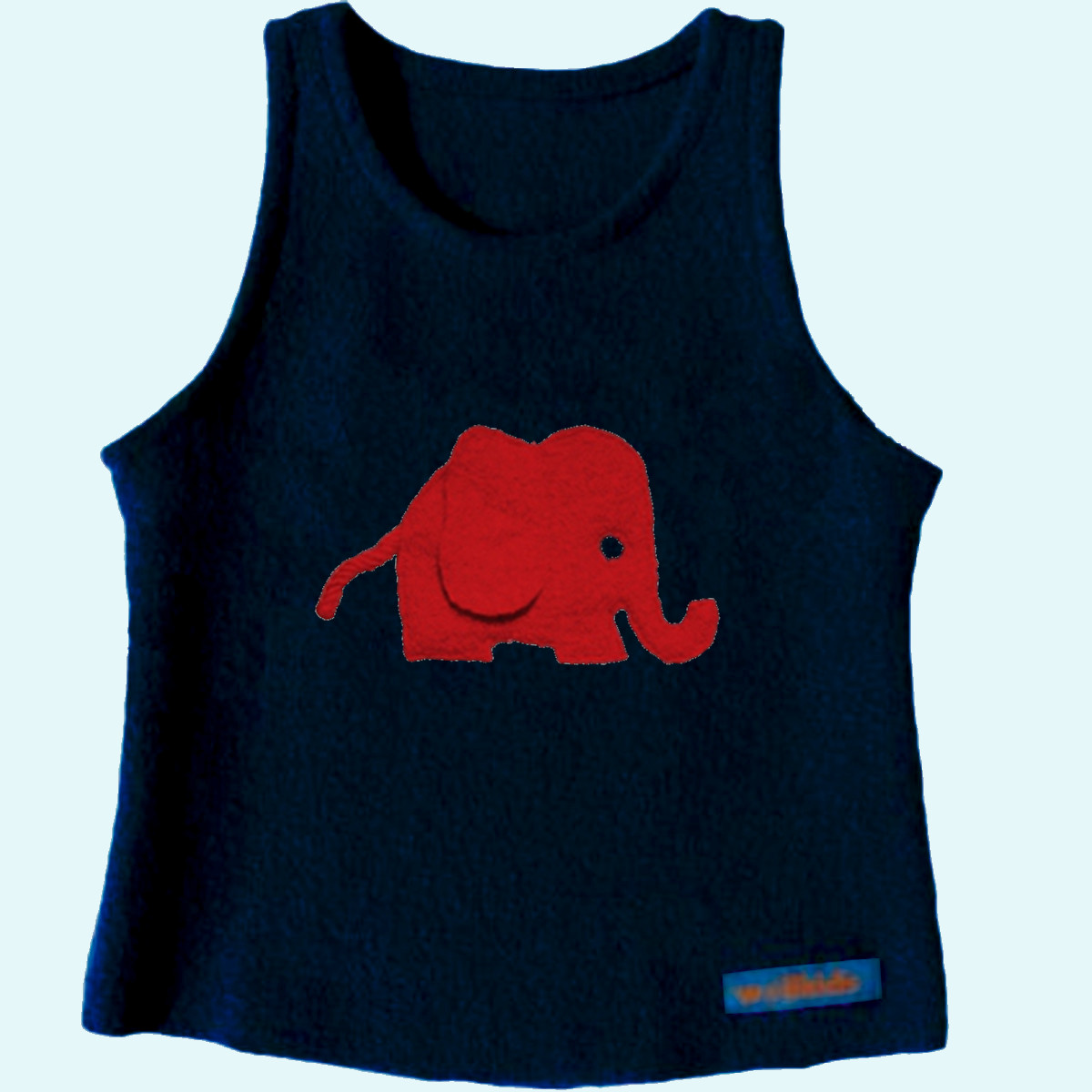 Wollkids Kinder Pullunder aus 100% Wollwalk blau mit Applikation Elefant Wollkids Baby & Kinder Winter Pullunder aus 100% Wollwalk blau mit Applikation Elefant rot