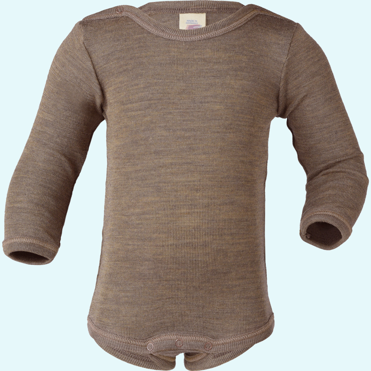 Traumhafter Engel Baby Body langarm aus merino Wolle Seide Kuscheliger Engel Baby Body langarm einfarbig aus BIO merino Schurwolle/Seide mit Druckknöpfen - ideal im Winter & bei empfindlicher Haut GOTS