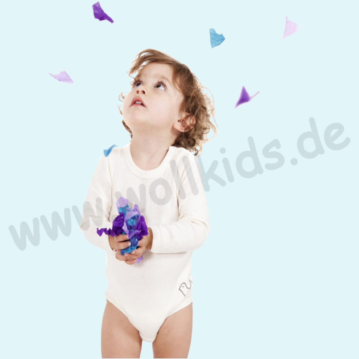 Süßer langarm Baby Body aus 100% Bio Baumwolle - Living Crafts Langarm Baby Body aus 100% Bio Baumwolle von Living Crafts