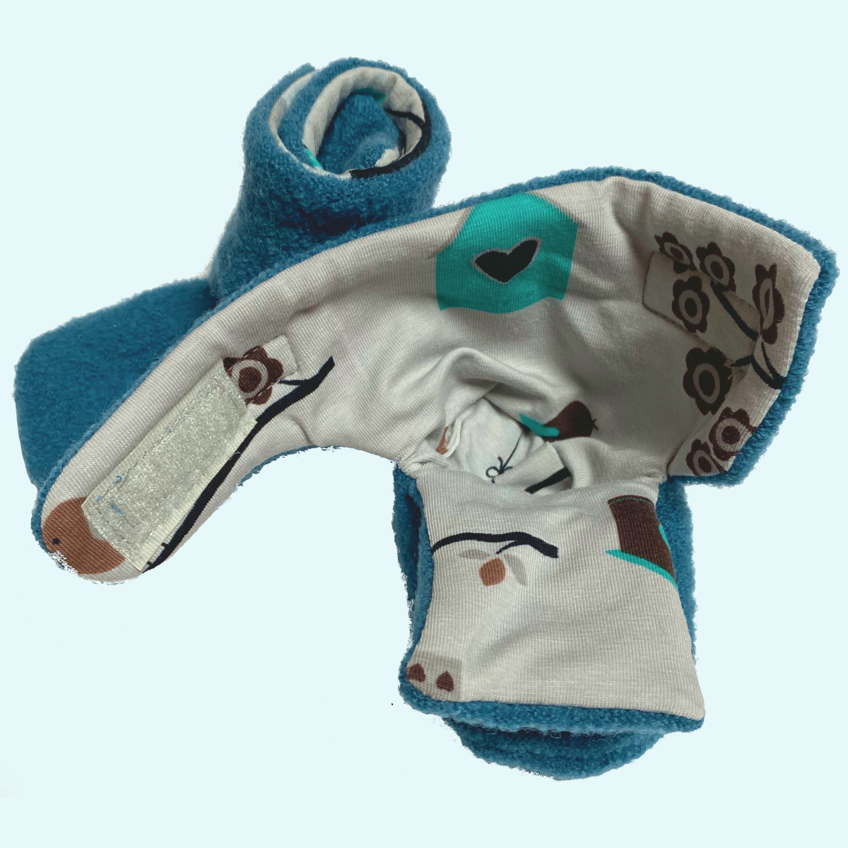 Warme Wollkids Babystiefel Klettstiefel aus 100% Wollwalk mit Baumwollfutter für Babys