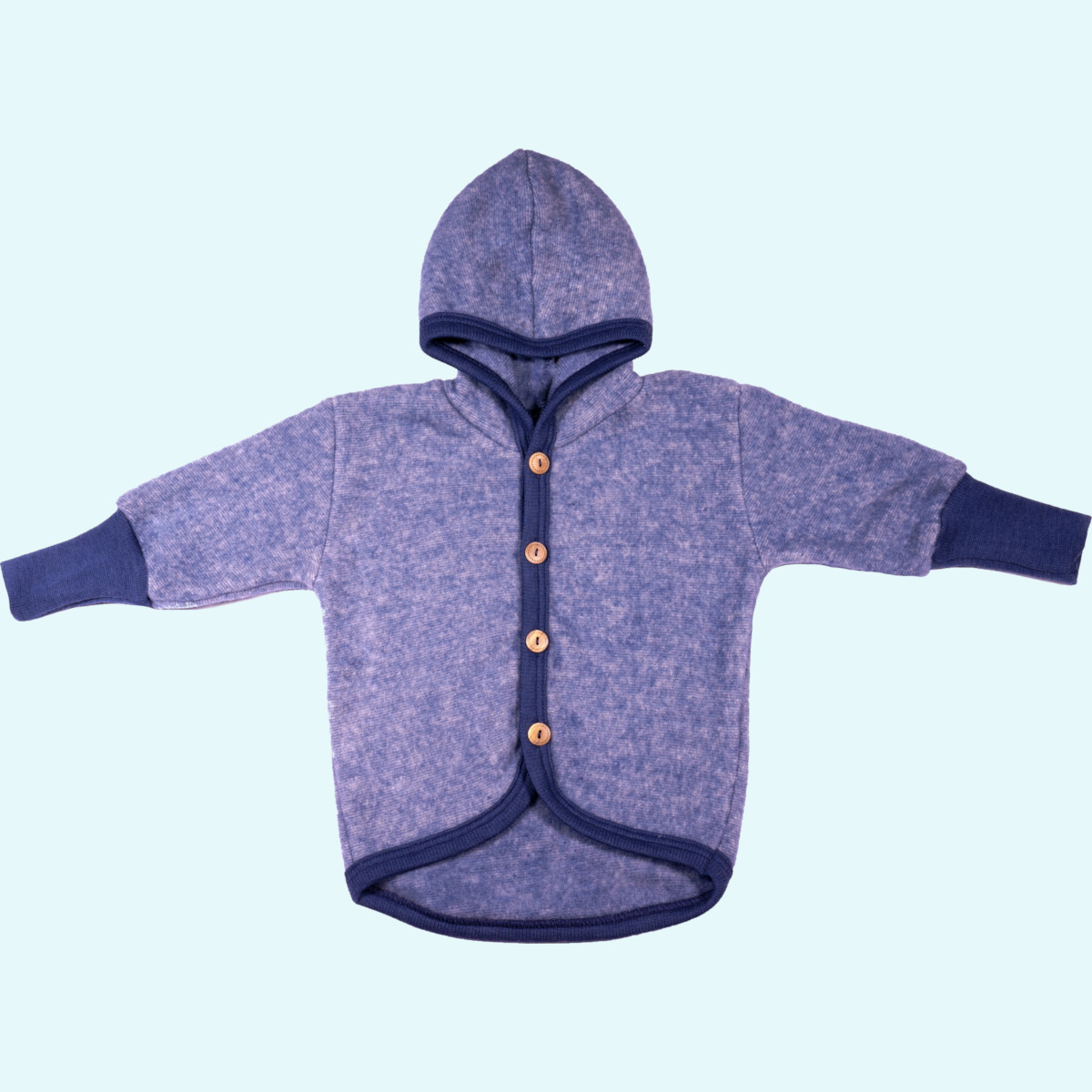 SALE - Cosilana Baby & Kinder Jacke aus merino Wollfleece SALE - Winter Wollfleece Baby & Kinder Jacke/Jäckchen mitwachsend mit Kapuze von Cosilana aus BIO merino Schurwolle & Baumwolle - ideal für empfindliche Haut GOTS