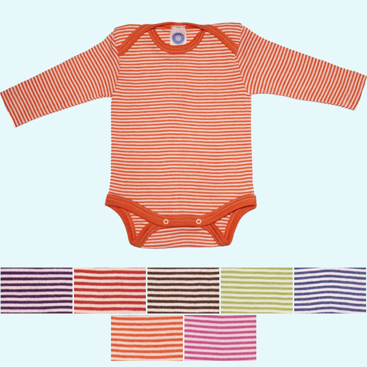 Baby Body Wolle Seide langarm GOTS - immer komfortabel