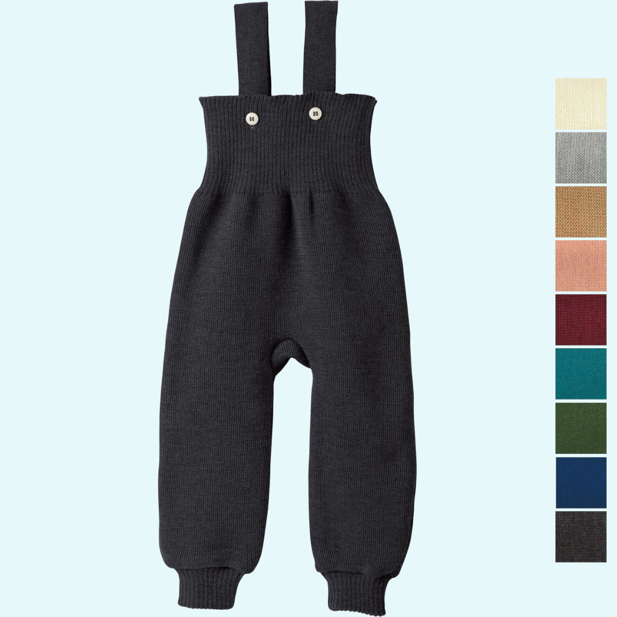 Muckelige disana Baby Strickträgerhose aus BIO Schurwolle - süß & warm