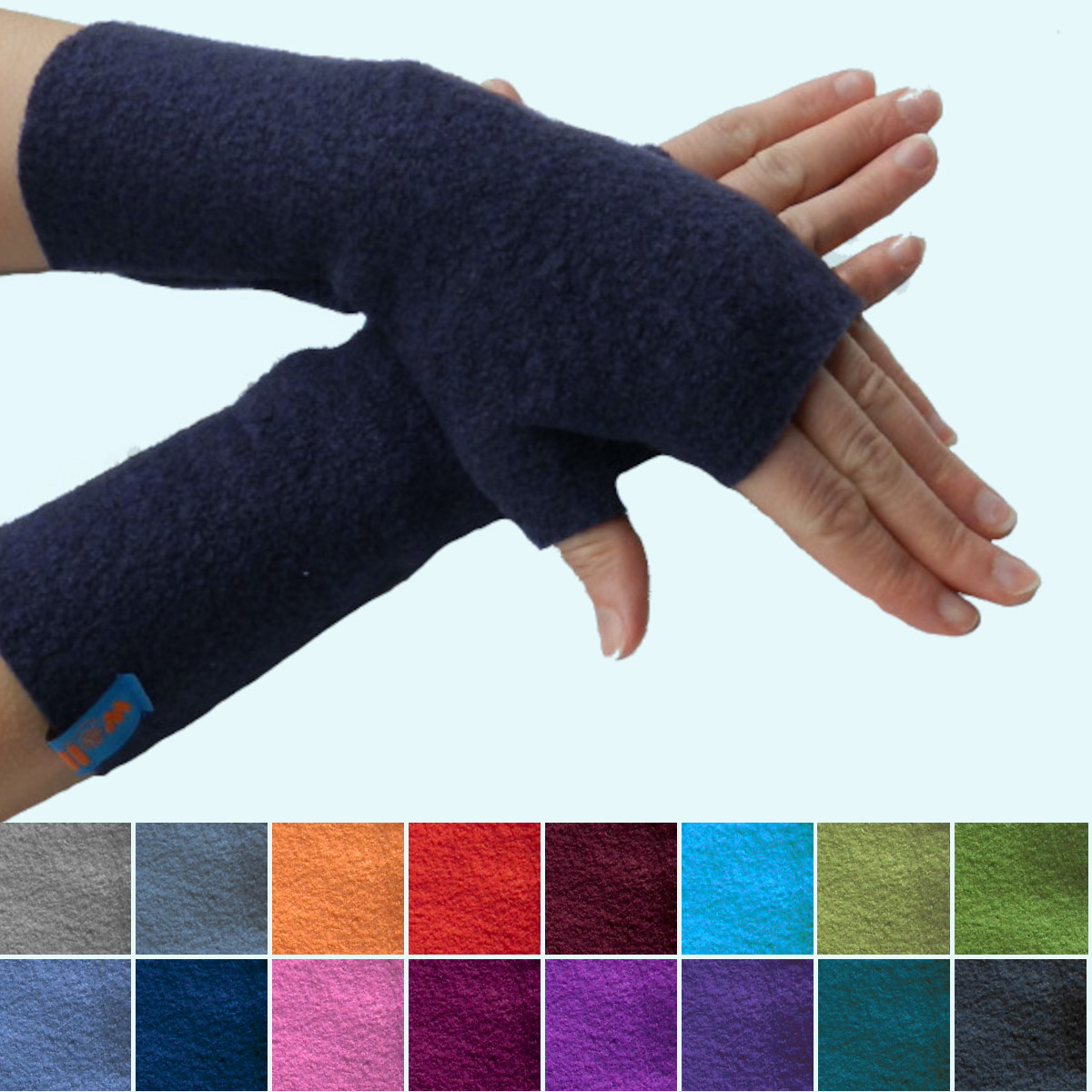 Warme Wollkids Walk Pulswärmer aus 100% Wollwalk für Damen im Winter Warme Wollkids Erwachsenen Wollwalk Pulswärmer Handstulpen aus 100% Walkwolle für Damen im Winter