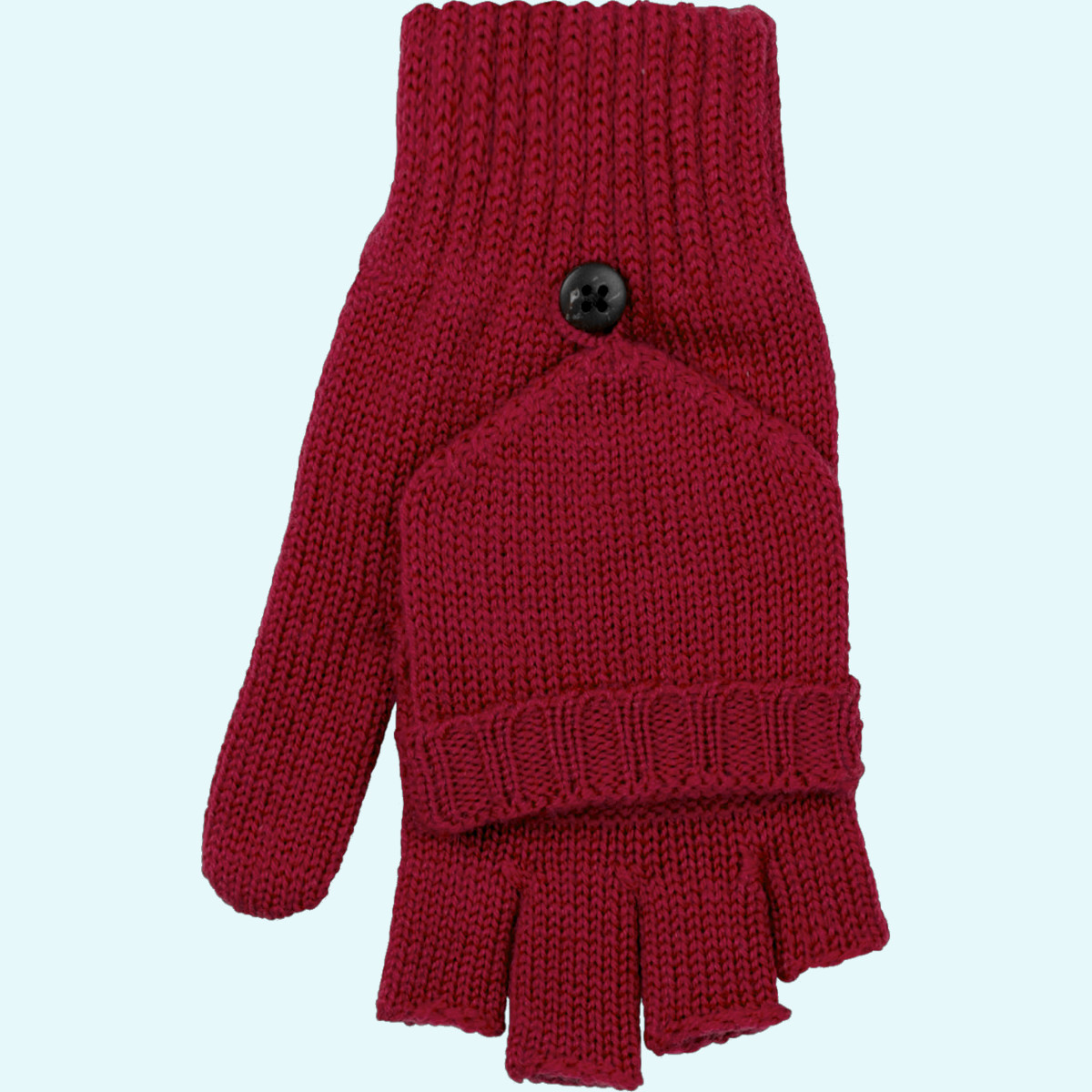 Warme Kinder Winter Klapphandschue & Strickhandschuhe aus 100% Merino Wolle ohne Finger