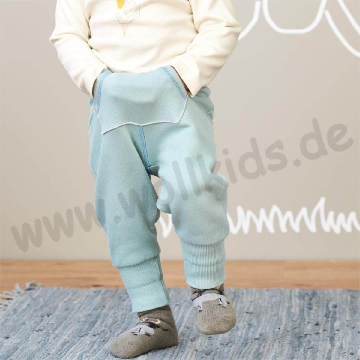 Babyhose Sweat Hose Leggin Pumphose aus reiner BIO Baumwolle