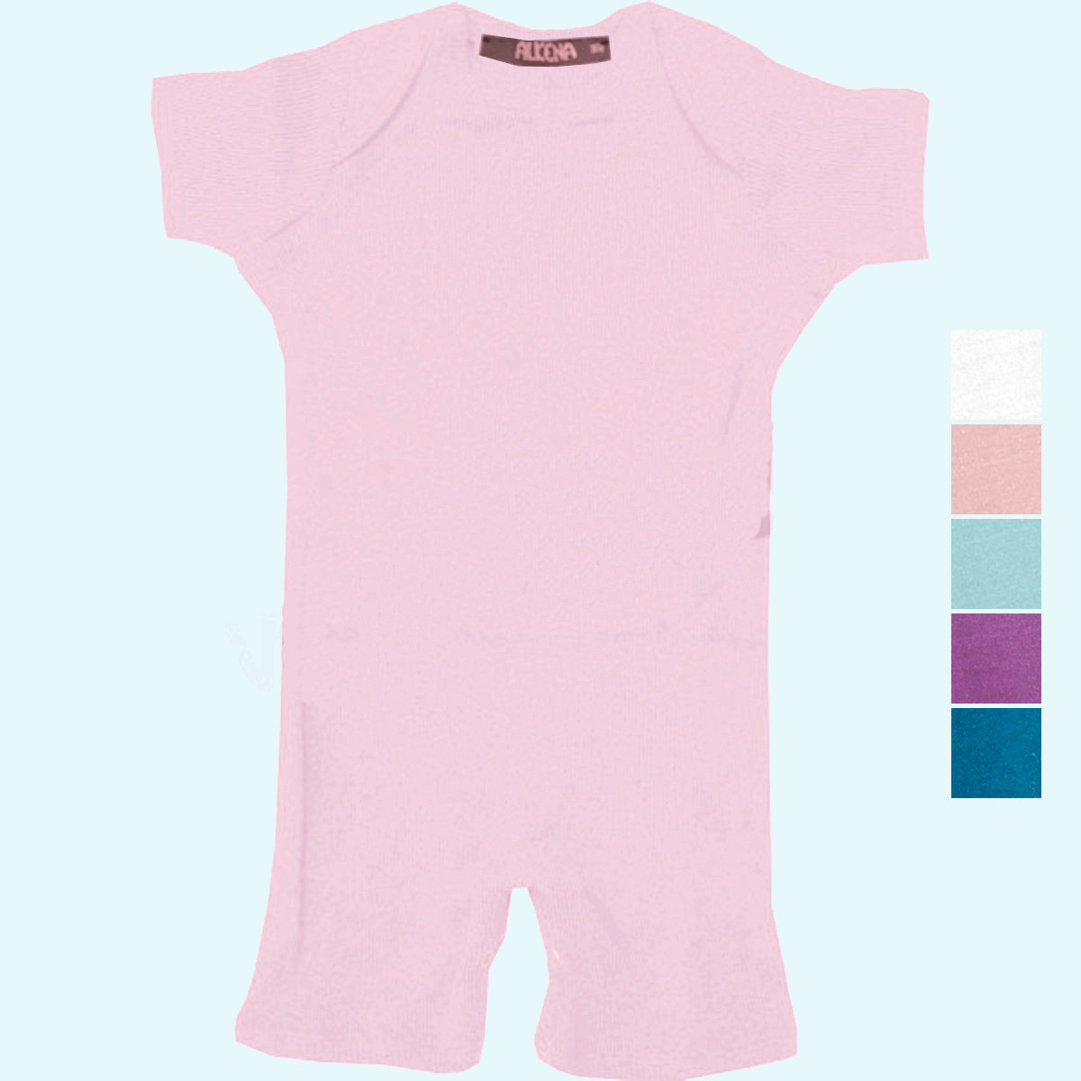 Leichter Baby Seidenpyjama aus 100% Bourette Seide - Alkena Leichter Seidenpyjama für Babys aus 100% Bourette Seide von Alkena - ideal bei Neurodermits